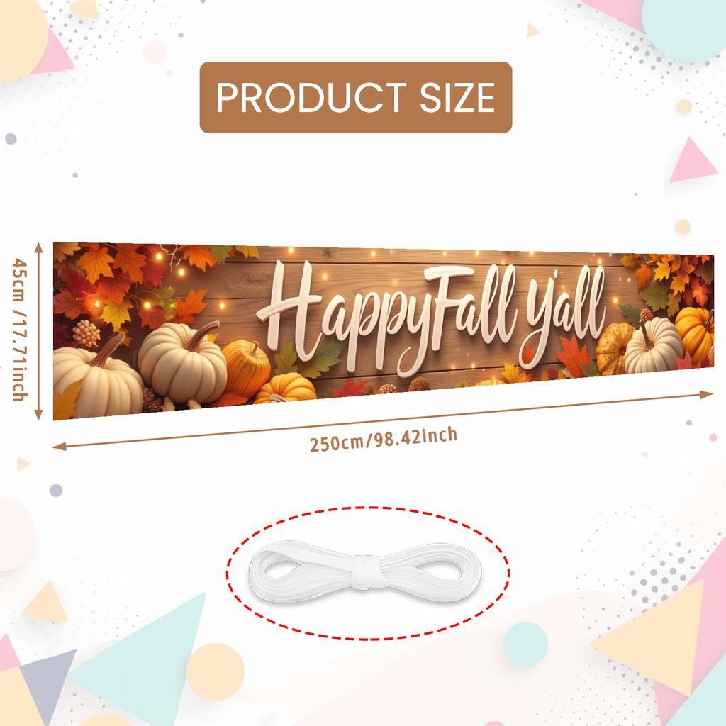 Thanksgiving Banner Vibrant Colors Thanksgiving Decor Harvest Festival Banner Rustic Fall Decor For Harvest Celebration Home