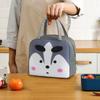 Kids Insulated Lunch Bag 22x14x19cm Cooler Bag for Food & Drink Aluminum Foil Inner Layer Gray XTO