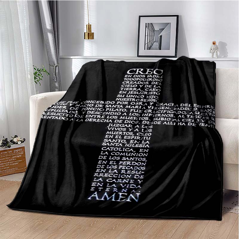 Retro Jesus Virgin Mary Art Flannel Blanket,Ultra Soft Warm Plush Throw for Home Bedroom Bed Sofa Cover Office Travel Gift Kid