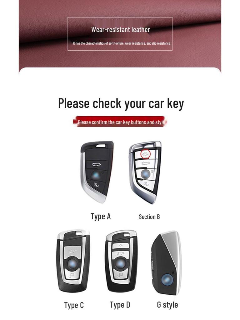 2023 Car Key Covers Compatible with 7 Series, X7, i7/X5, iX1, XM, I3, I8.