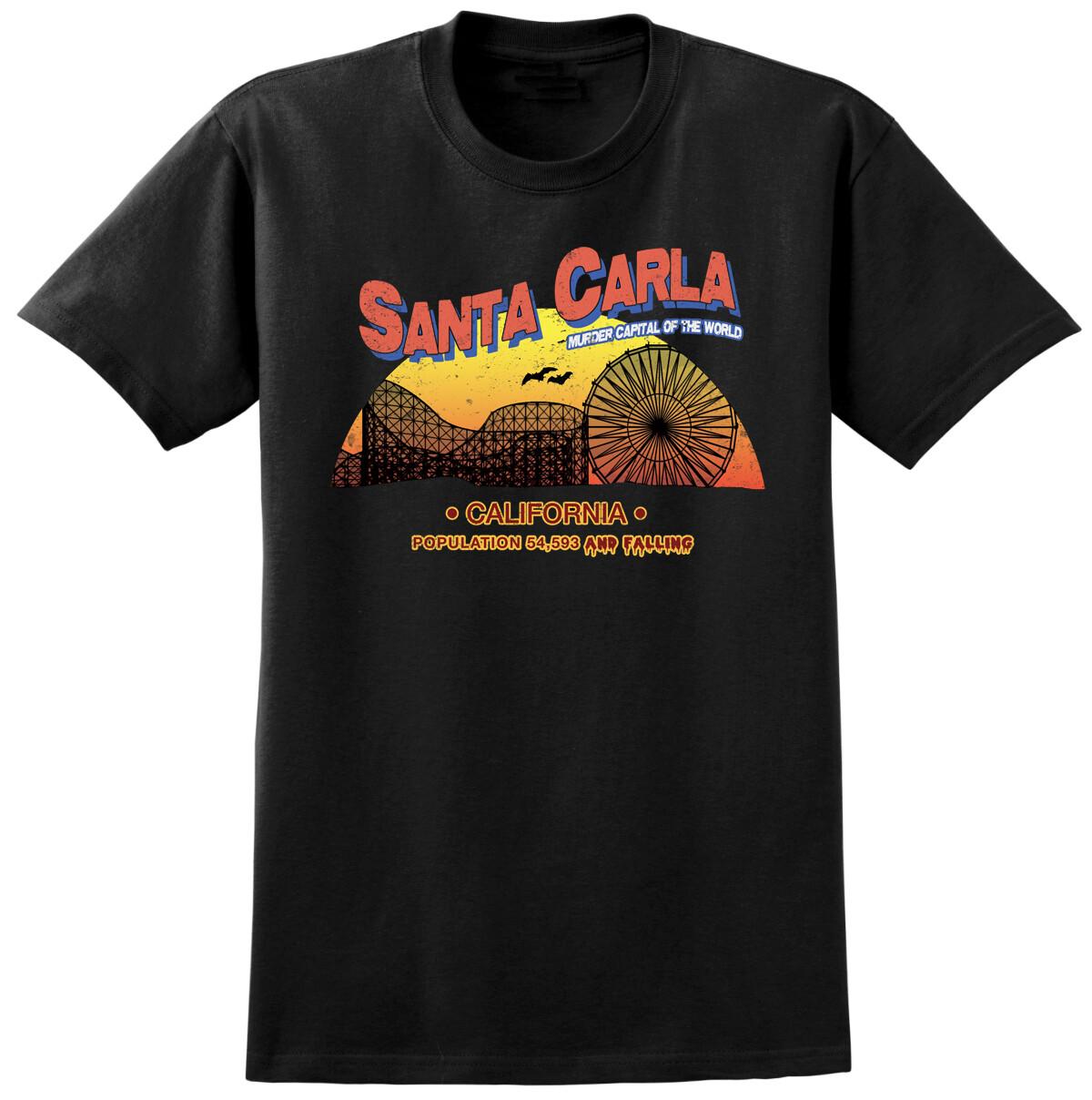 Santa Carla Lost Boys Inspired T-shirt Retro 80s Horror Vampire Movie Film Tee XXL