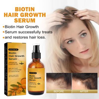 Biotin Dense Hair Serum, Anti-Loss Solid Hair Repair Root Moisturizing Thick Hair Care Serum