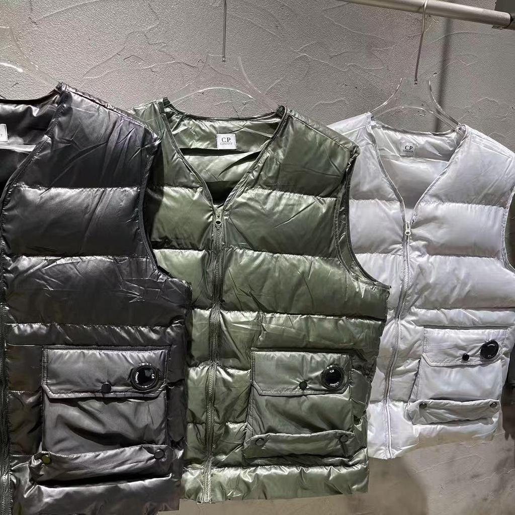 Unisex Niche Trendy Brand: CP Autumn Winter Workwear Thickened Cotton Vest