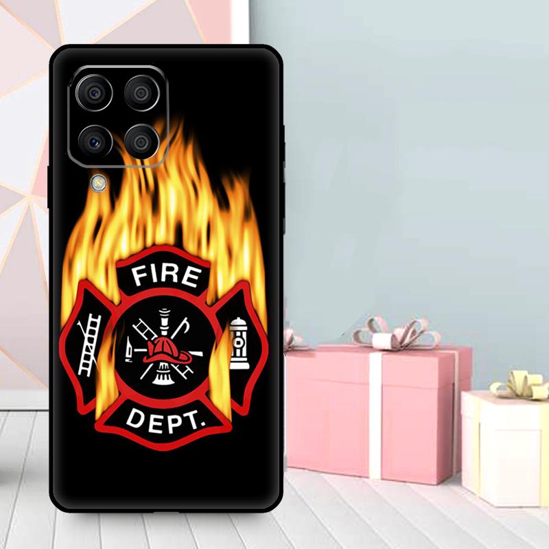 Firefighter Heroes Fireman Case For Samsung Galaxy M35 M56 M12 M06 M32 M52 M55 M15 M11 M13 M14 M16 M36 M31 M53 M34 M54