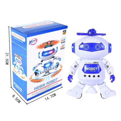 1Pcs Kids Robot Rotating Dance Toys With Music Led Light Electronic Walking Toys Fun Toy For Boys Girls Birthday Christmas Gift