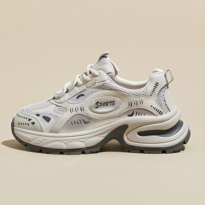 [Fanfna] Small man height-increasing dad shoes women's 2025 autumn mesh breathable thick-soled casual sports shoes