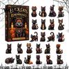 Mexican Culture Collectible Day of The Dead Advent Calendar, 24-Day Acrylic Ornament Set with Interactive Countdown Calendar Skull And Marigold