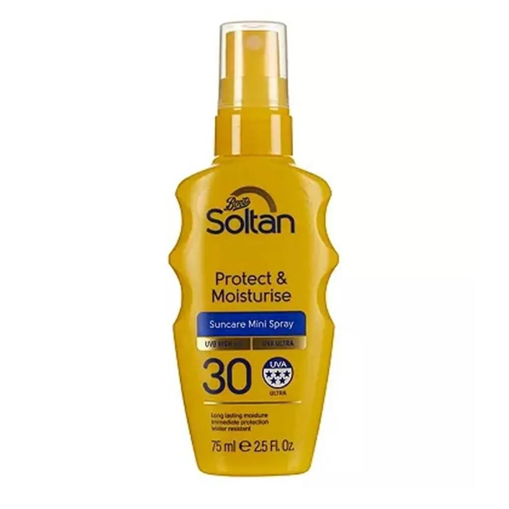 Soltan Mini Sun Care Spray 75ml 1 Pack Protect & Moisture Soltan Protect & Moisturise Mini Suncare