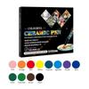 12/24 Color High Temperature Oven Baked Ceramic Marker Pen Set Acrylic Paint Pen 55KF
