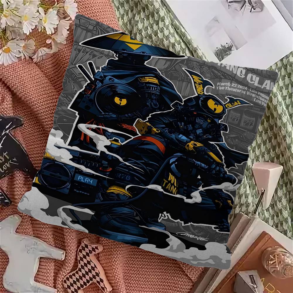 W-Wu-T-Tang C-Clan Group Pillow Gift Home Office Decoration Pillow Bedroom Sofa Car Cushion CoverPillow Case