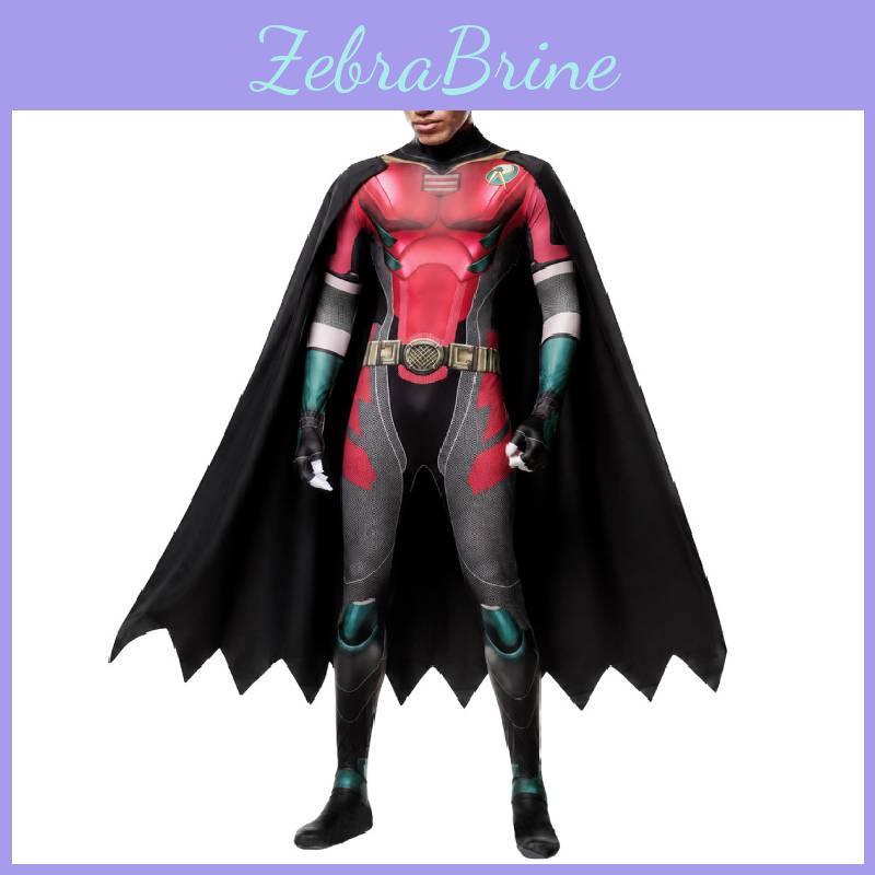 Κοστούμι Cosplay Robin DC Titans με Πολυεστερικό Ύφασμα για Role Play Anime