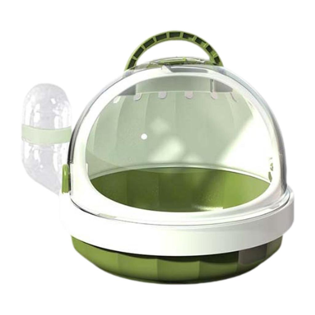 Hamster Carrier Cage with Water Bottle Habitat Hamster Travel Carrier Pet Outgoing Cage for Chinchilla Hedgehog Dwarf Hamster