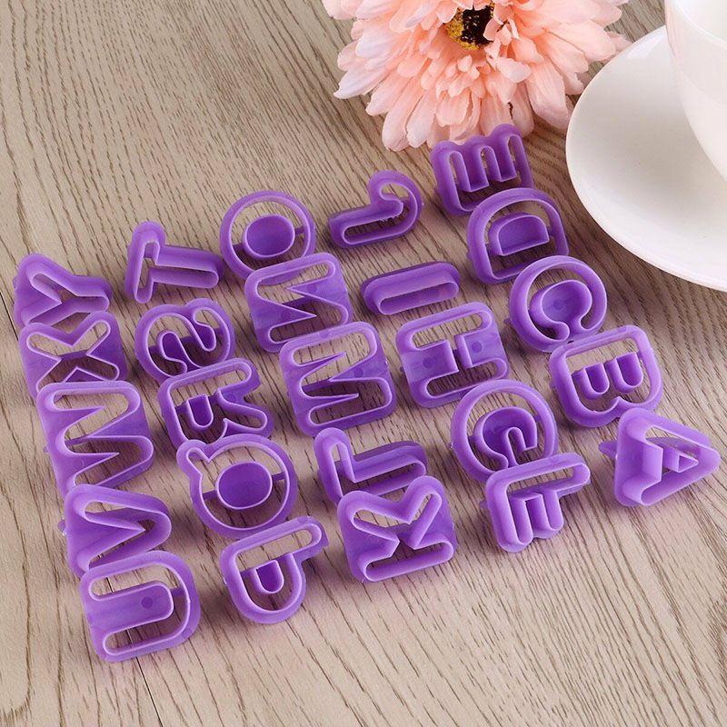 Cutter 40pcsset Icing Mold Mould Alphabet Number Letter Fondant Cake Decorating