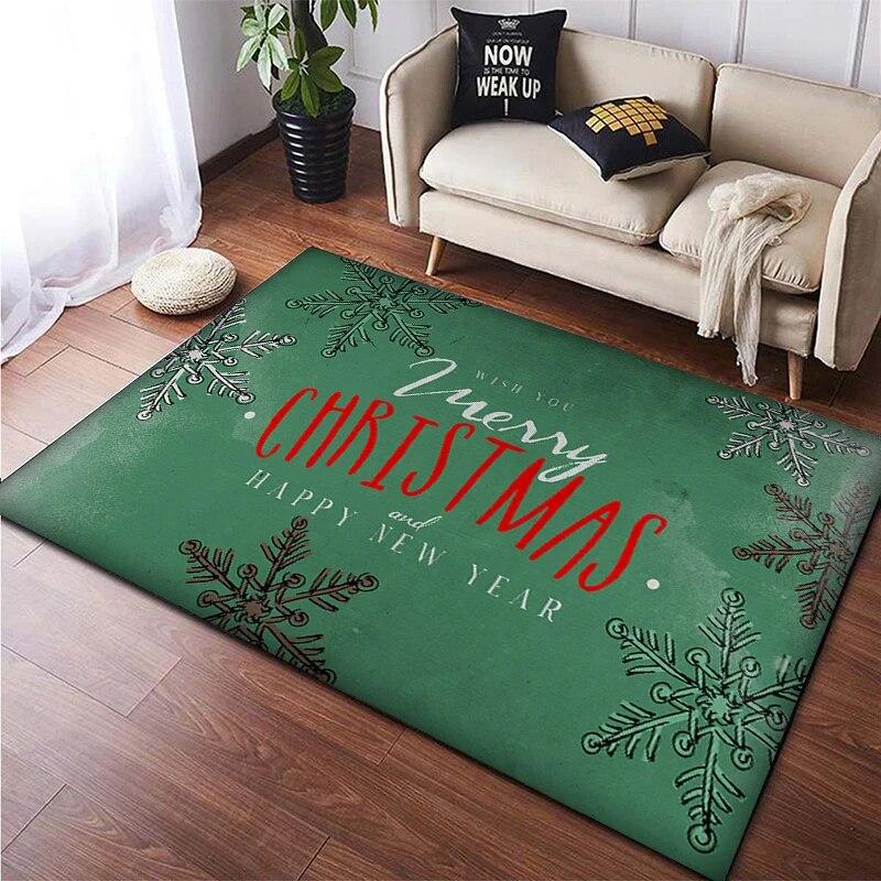 Christmas New Year Gift HD Printing Area Carpet, Living Room Sofa Decorative Carpet, Anti-skid Mat, Alfombras Direct Shipment