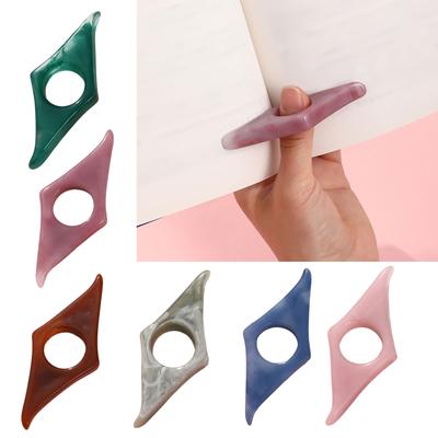 4Pcs Book Page Holder for Book Lover Student Reader Thumb Finger Books Page Holder Textbook Novel Page Marker Divider
