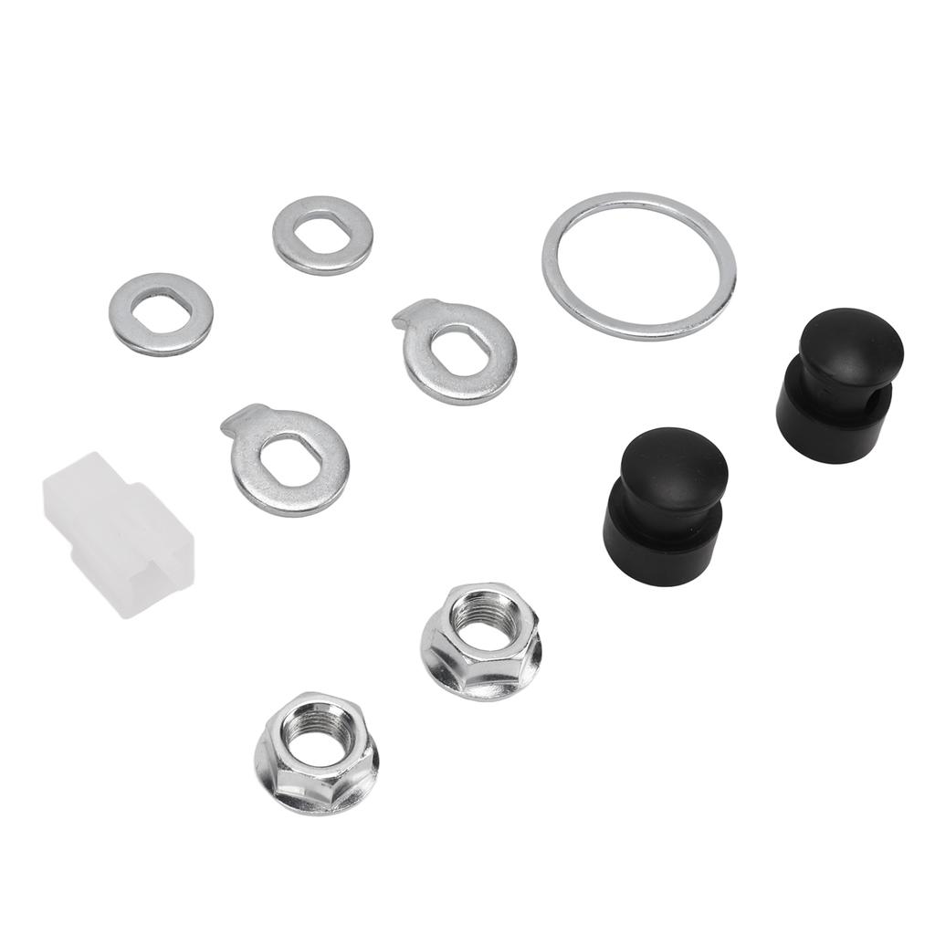 Steel Bicycle Hub Motor Nuts Washer Kit with 12mm Shaft for Universal Bike Component
