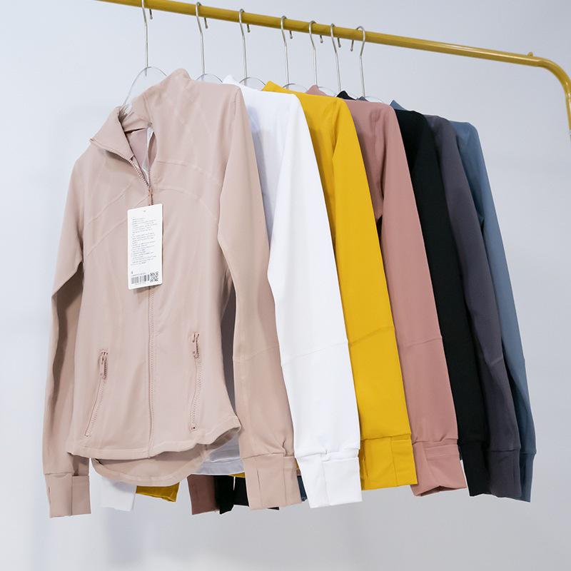 Women's Spring Yoga Sport Jacket - Tight Fit, Casual Jogging, Breathable, Zippered, Stand-Up Collar, Long Sleeve.