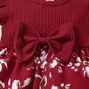Dolce Vestito con Fiocco e Maniche a Palloncino per Bambina - Stile Europeo & Americano, Outfit da Principessa Estiva per Età 0-2