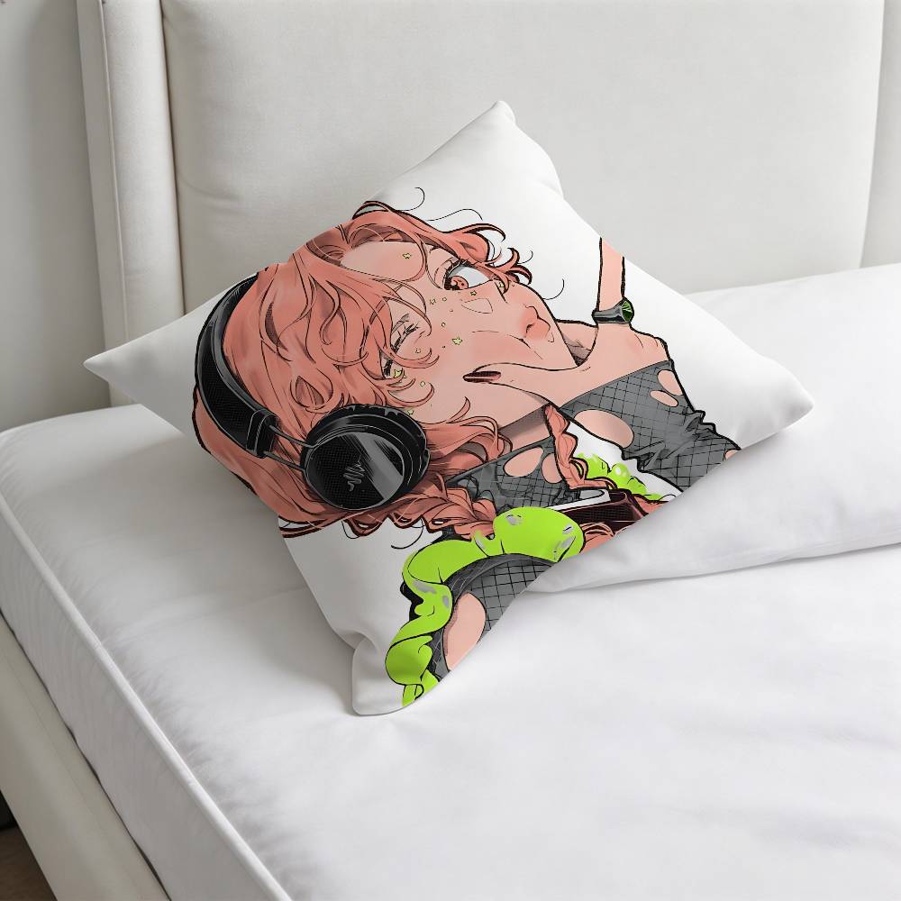 Mitsuki Koga Aya Ttgswiiwagaa Fashion Square Pillow Case Durable Throw Pillow Cover for Sofa Couch Chair