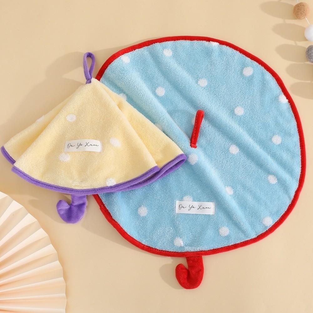 2PCS/SET Super Absorbent Umbrella Hand Towel Thickened Hanging Mini Umbrella-shaped Towel Soft Quick-drying Small Umbrella Towel