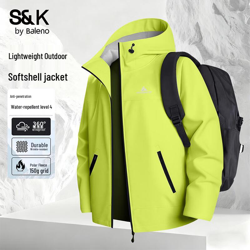 

Baleno S&K Series Men s Waterproof Outdoor Hooded Jacket 3XL
