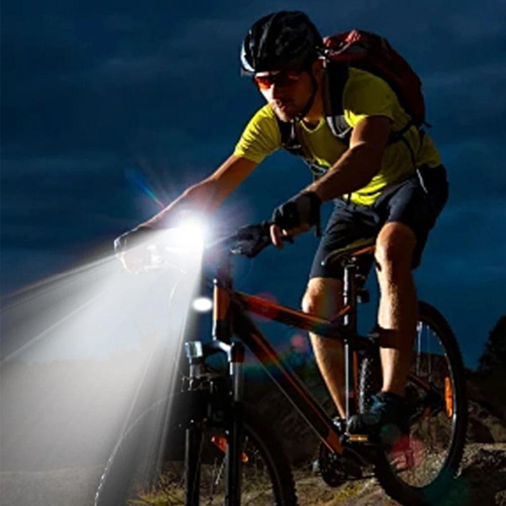 Rechargeable Bike Light Waterproof Cycling Accessories 500 Lumen Bike Headlight  Clamping