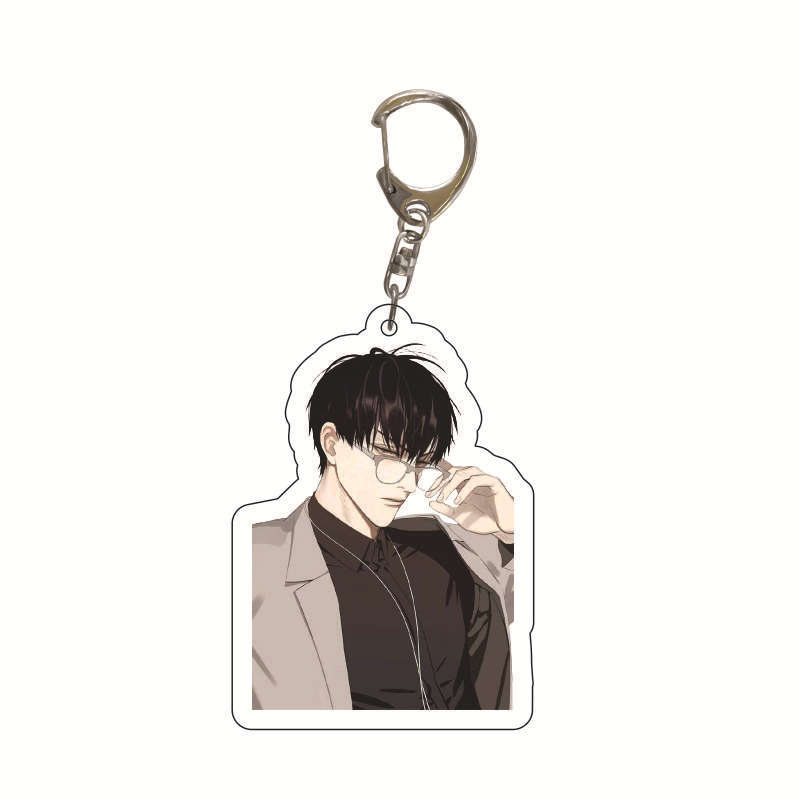 6CM Anime 19 Days Keychain Mo Guanshan Old Xian He Tian Jian Yi Manga Youth Acrylic Pendant Figure Key Chain For Children Gifts