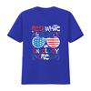 4th of July Red White Blue Oncology Crew Patriotic Nurse Mens T Shirt Black XL vintage Washed Stretched Versatile Soft Casual