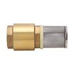 Check Valve Brass G1 Single Way Good Sealing 99mm Length with Filter Accessory for Water Oil