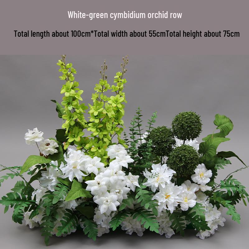 Mori Style Artificial Wedding Floral Aisle Decoration