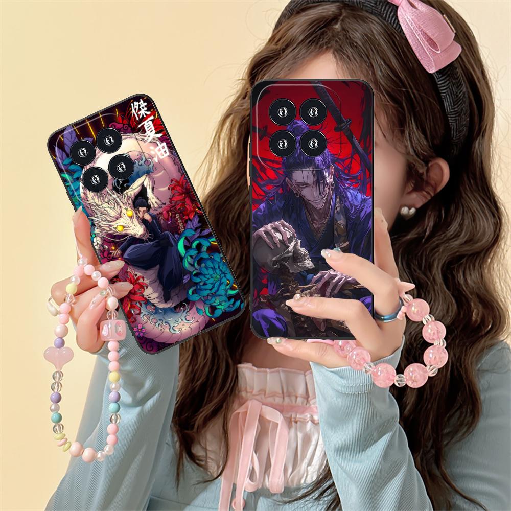 Jujutsu Kaisen Geto Suguru Phone Case for Xiaomi 15 14 13 12 Mi 11 T Ultra Lite Pro S X 5G Colorful Printing Cover Cover Pretty