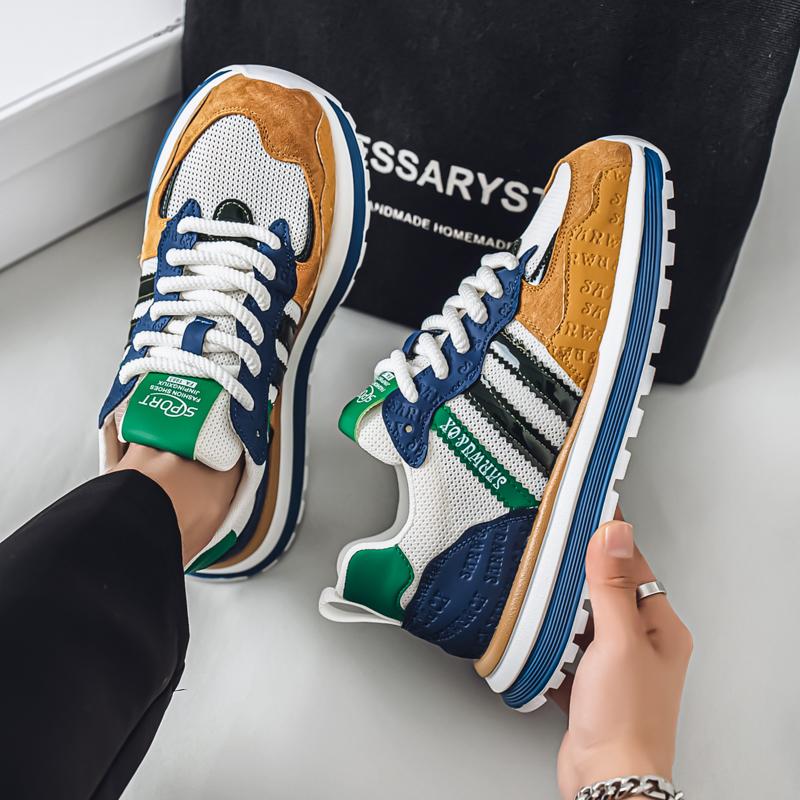 

Мужские кроссовки для бега из премиальной кожи - Роскошные спортивные кроссовки - Нескользящая обувь для тренировок Бесплатная доставка 43