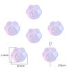 20 Stücke 14*15mm Bunte Kleine Bärentatze Form Farbverlauf Glas Zubehör Für Schmuck Machen DIY Charme Dekorationen