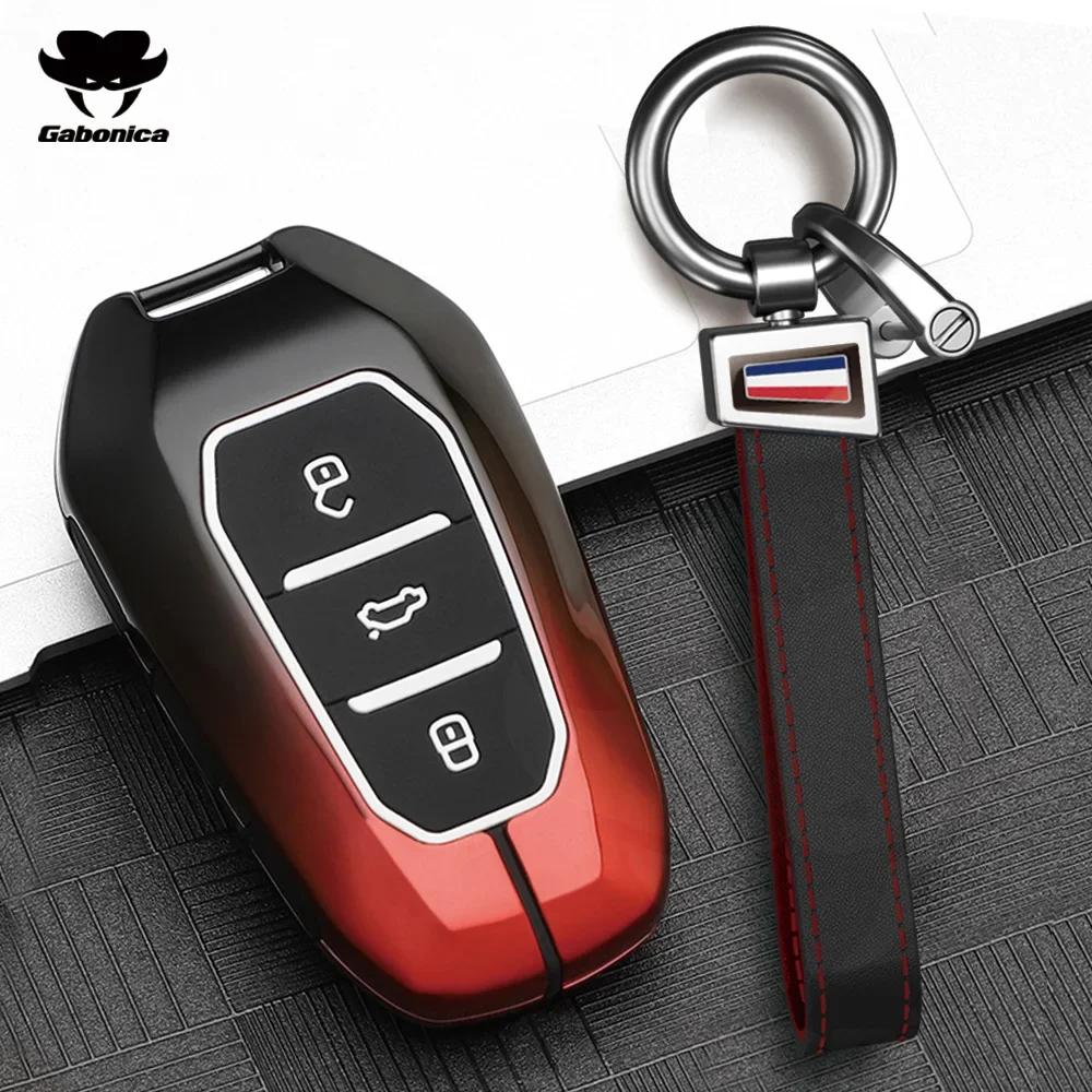 Metall Autoschlüssel Hülle Für Peugeot 2008 3008 4008 5008 308 408 508 Citroen C1 C2 C4 C6 C3-Xr Picasso Grand Ds3 Ds5 Abdeckung Schale Fob
