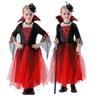Halloween Kostüm Mädchen Vampir Teufel Hexe Prinzessin Kleid Auftrittsoutfit Bühnenkleidung Alter 3-16