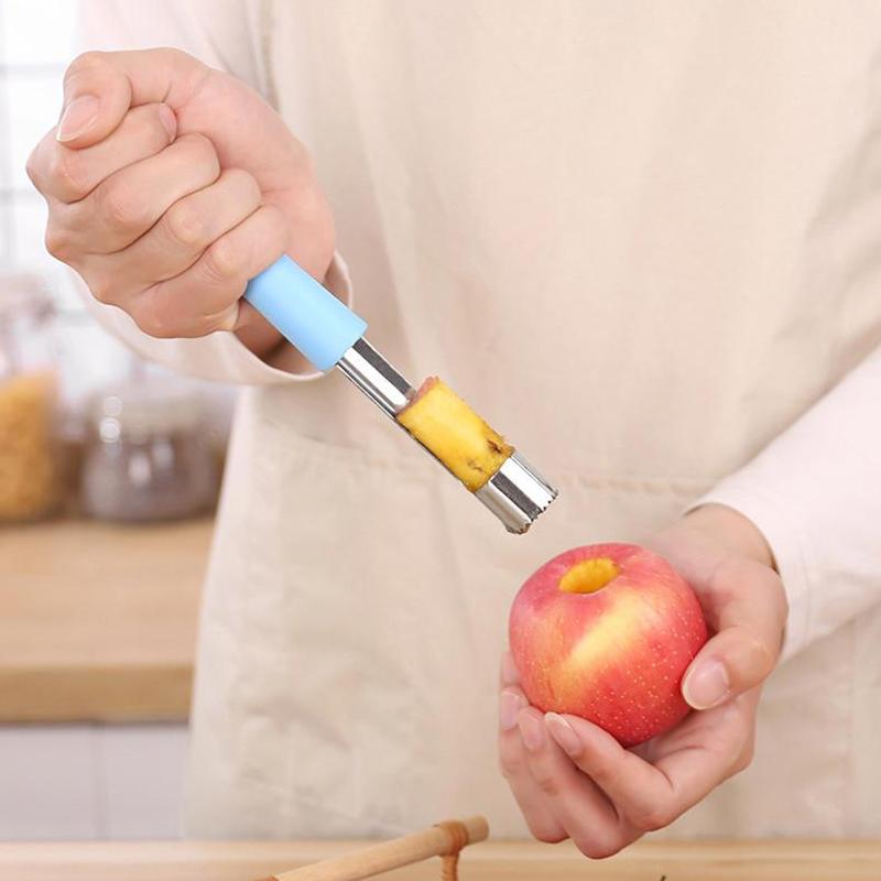 1 ks Nerezový odpeckovač ovoce Datle Třešně Hrušky Odpeckovač Odstraňovač Semínek Ovoce Kráječ Nůž Nástroje na Ovoce a Zeleninu