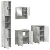 Bathroom Furniture Set 4 Pcs Concrete Grey 61 X 35 X 64 Cm