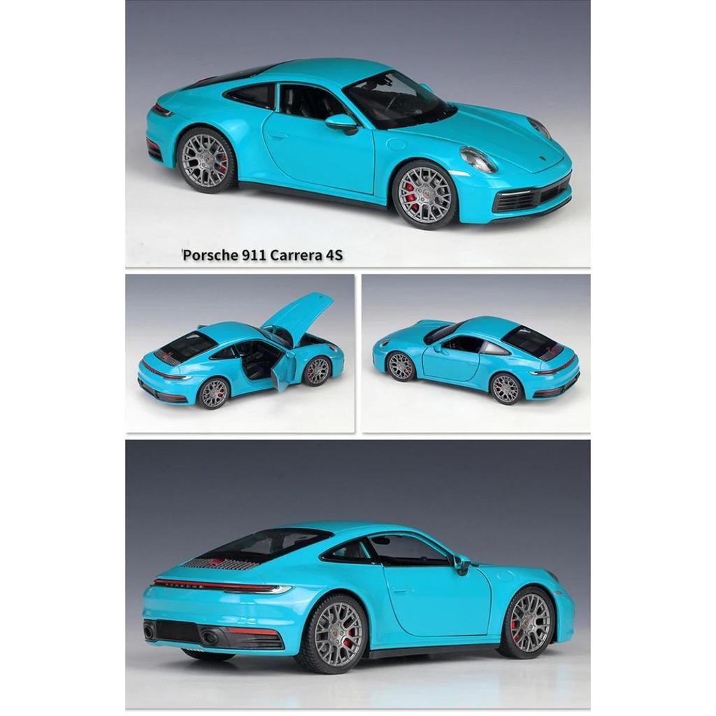 WELLY 1/24 Porsche 911 Carrera 4S Alloy Car Model Diecasts & Toy Vehicles Collect Car Toy Boy Birthday Gifts