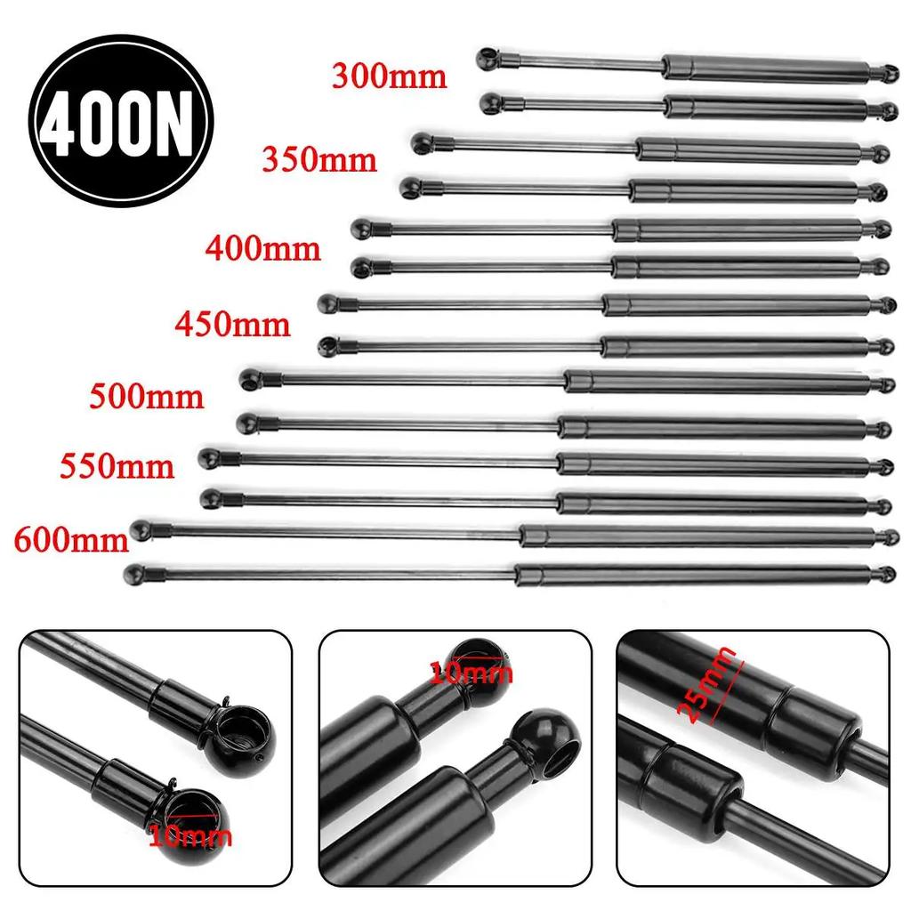 2pcs 400N 300/350/400/450/500/600mm Gas Strut Bars Gas Spring Support Boot Bonnet Car Caravans Doors Windows Hatches Boat Bus