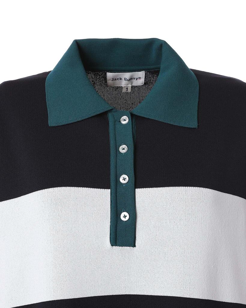 long sleeve knit dress W Golf 0 [Jack Bunny] Women's (full jacquard) / / 263-5124130 120_Navy [S]