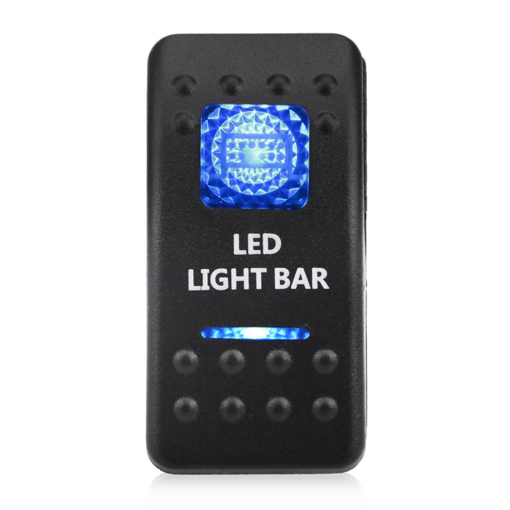 12V 24V Car Boat Rocker Toggle Switch Waterproof ON/OFF 5 Pin Latching Marine Push Button led light bar rear light reverse light Battery Switches5