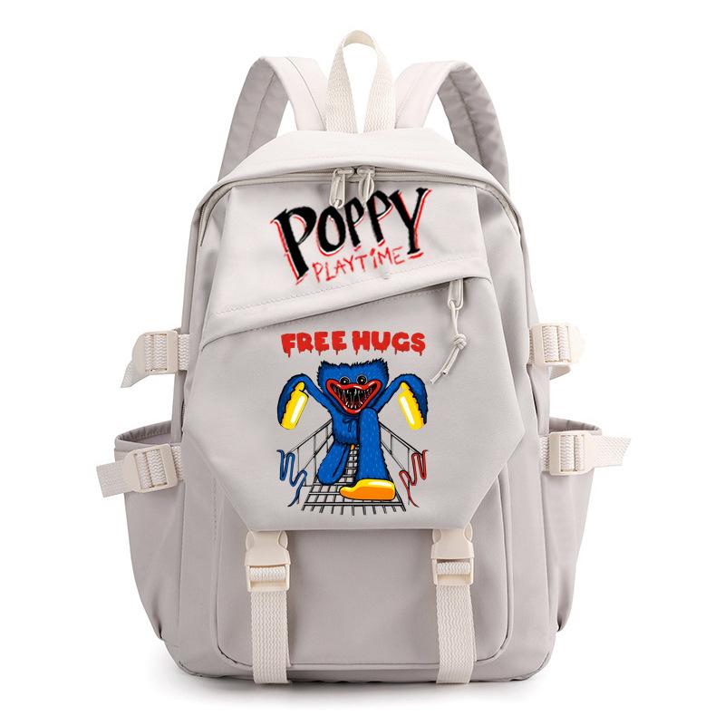 Poppy Waterproof Women's Backpack Girl Schoolbag Large Capacity Travel Leisure Shoulder Bag