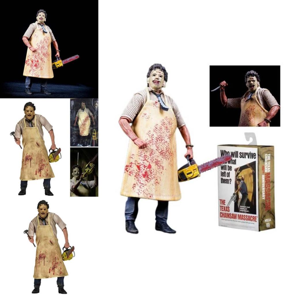 Neca Leatherface 40 Matériau PVC de Haute Qualité 20cm de Haut Figurine de Collection