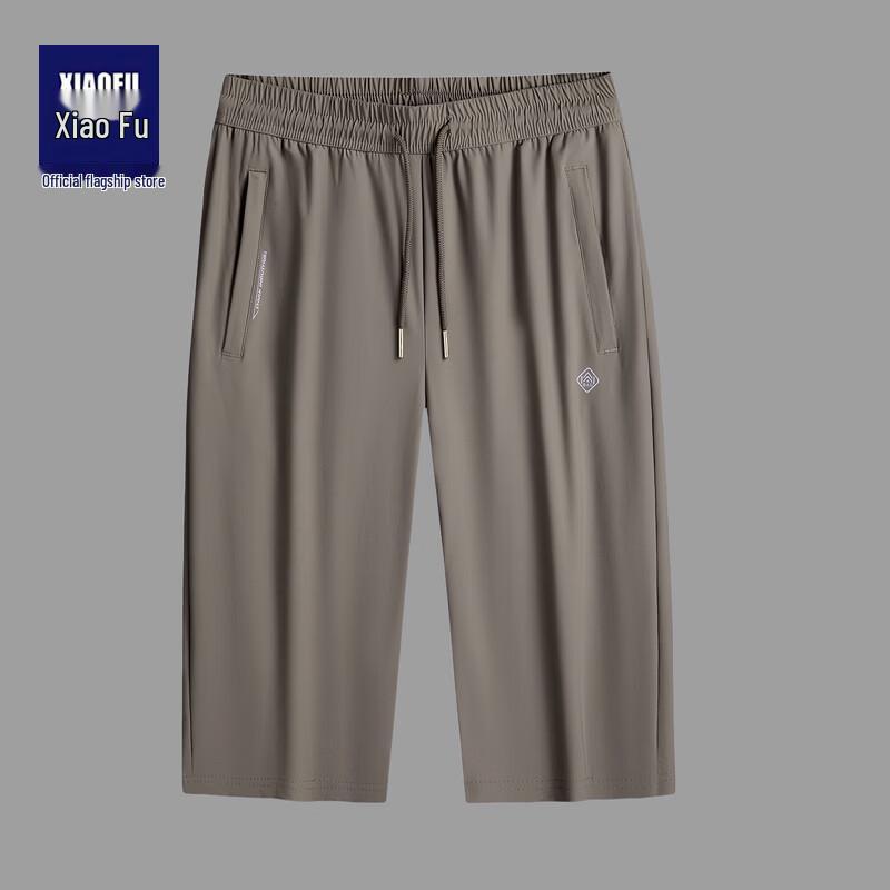 Men s Plus Size Ice Silk Quick-Dry Capris 4XL