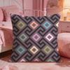 Classic MMeander PatternS Cushion Cover Premium Comfort Reversible Pillow Cove Two in One Design for Any Room  Car Interior