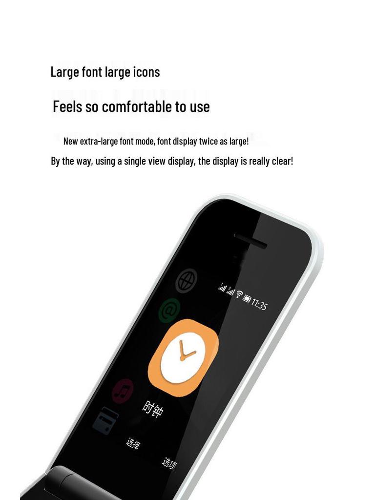 Dual SIM 2G Flip Phone for Seniors and Students