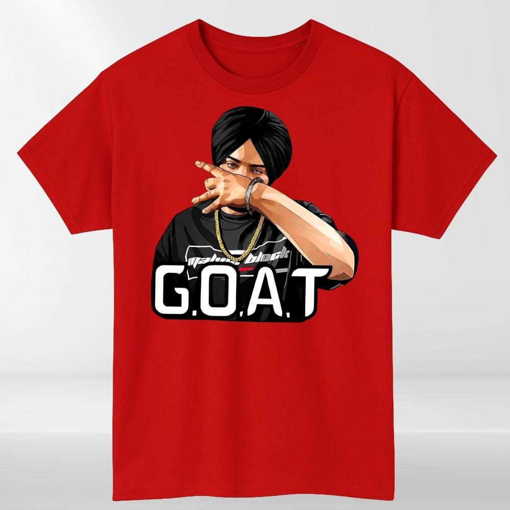 Popular Sidhu Moose Wala Goat Indian Music Graphic Retro TShirt S