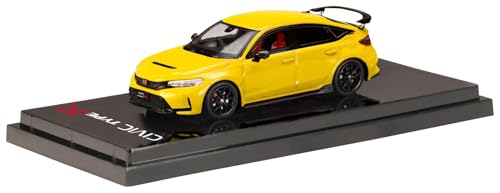Hobby Japan HJ64 1/64 Scale Honda Civic Type R (FL5) Yellow (Custom Color) Finished Model HJ643063Y