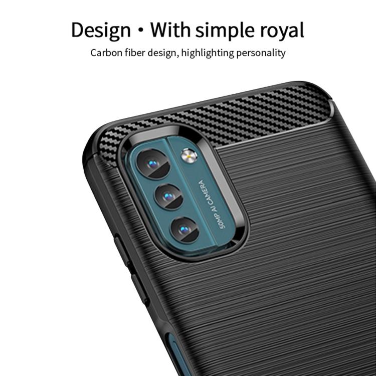 Für Nokia G11 / G21 MOFI Gentleness Series Gebürstete Textur Kohlefaser Weiche TPU Hülle