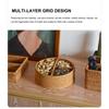 Rattan Woven Storage Box Decorative Brown Portable Storage Rattan Basket for Organizing